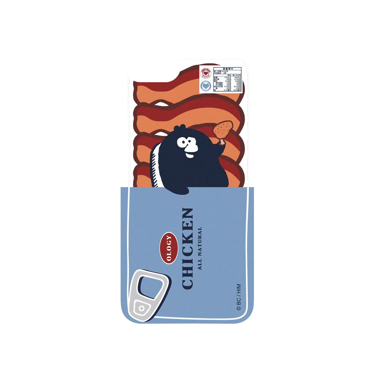 iPhone 8 犀牛盾SolidSuit聯名設計款防摔背蓋手機殼 奧樂雞 - 奧樂雞罐頭