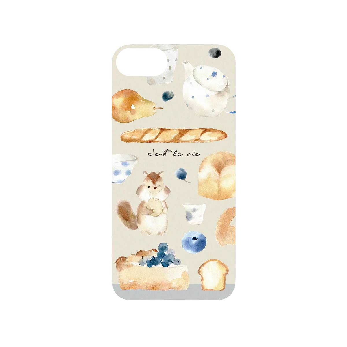 RHINOSHIELD X Liang Feng SolidSuit iPhone 8 Case - Pear and Bread