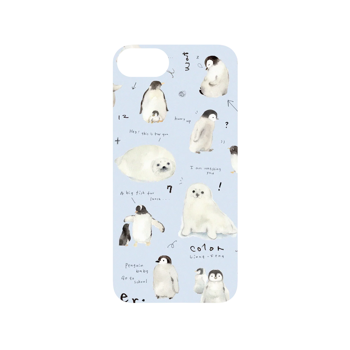 RHINOSHIELD X Liang Feng SolidSuit iPhone 8 Case - Penguin Baby