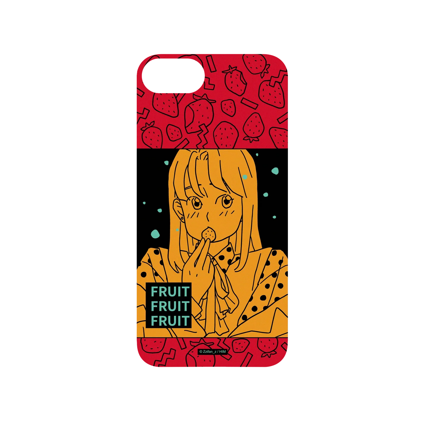 iPhone SE (第2代) 犀牛盾SolidSuit聯名設計款防摔背蓋手機殼 Zzifan_z - 水果女孩