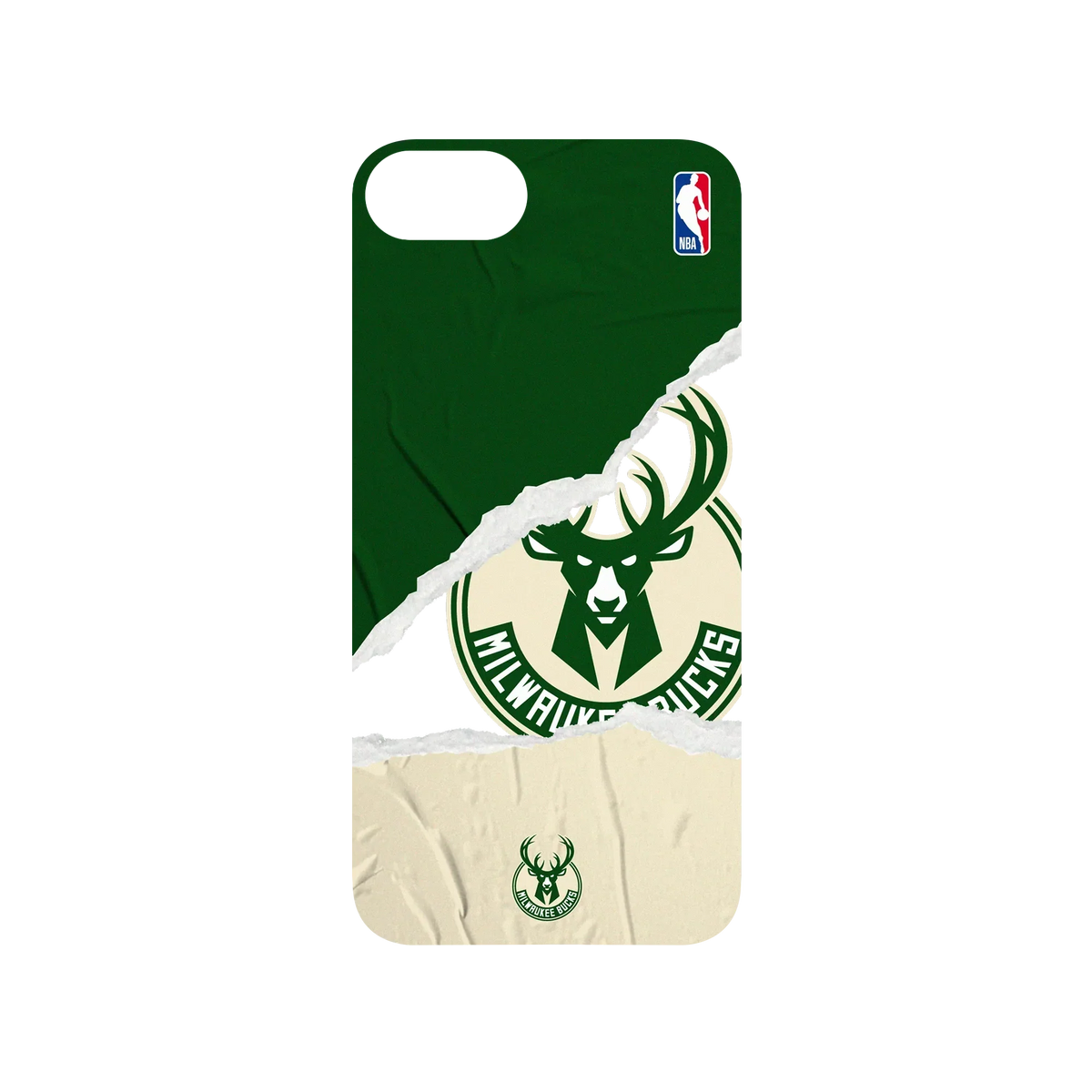 RHINOSHIELD X NBA SolidSuit iPhone 7 Case - Milwaukee Bucks - Sweat and Tears