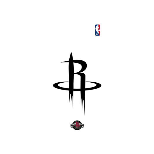 iPhone SE (第2代) 犀牛盾SolidSuit聯名設計款防摔背蓋手機殼 NBA - B&W-休士頓火箭 Houston Rockets B&W