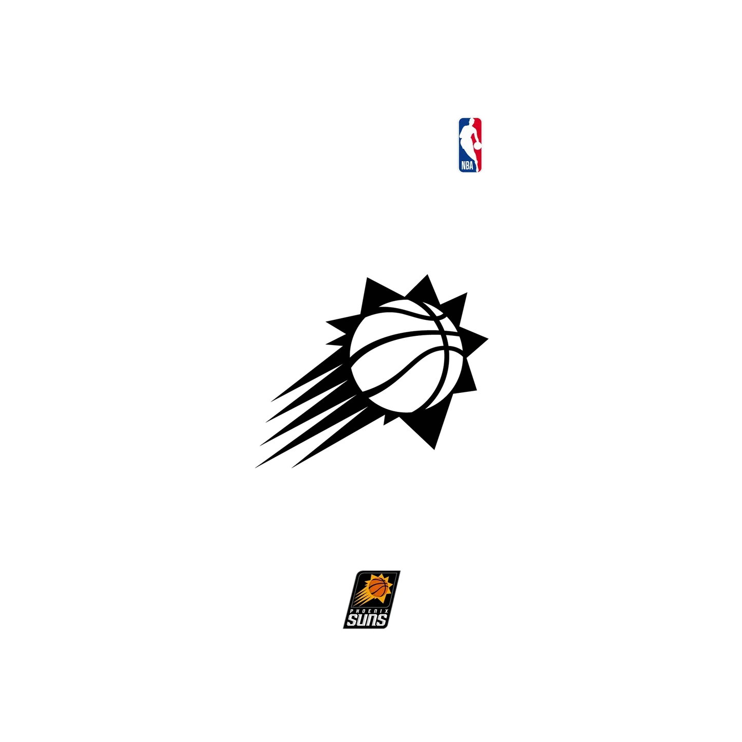 iPhone 7 犀牛盾SolidSuit聯名設計款防摔背蓋手機殼 NBA - B&W-鳳凰城太陽 Phoenix Suns B&W