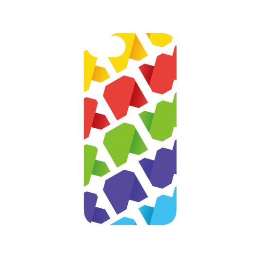 RHINOSHIELD X JOCR SolidSuit iPhone 7 Case - Raw Rainbow Pattern Big
