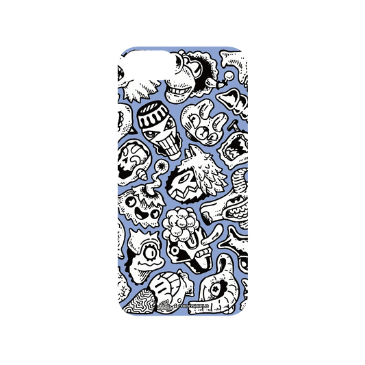 RHINOSHIELD X Lei Melendres SolidSuit iPhone SE (2nd generation) Case - Puzzle Heads Blue