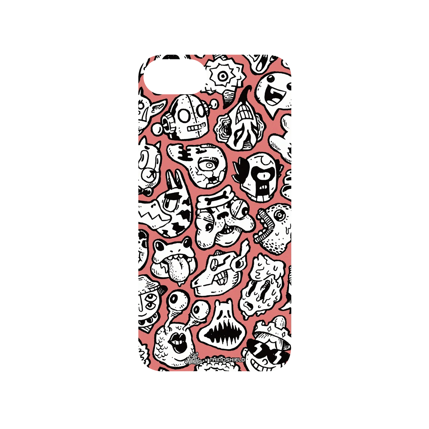 RHINOSHIELD X Lei Melendres SolidSuit iPhone SE (3rd generation) Case - Puzzle Heads Red