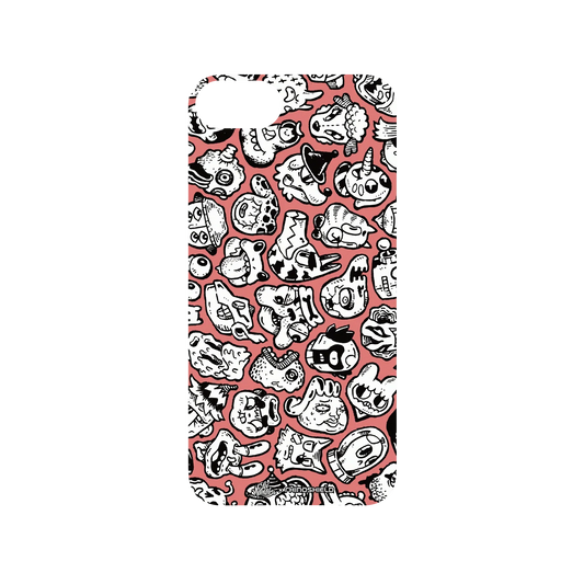 RHINOSHIELD X Lei Melendres SolidSuit iPhone SE (3rd generation) Case - Puzzle Heads Red 2
