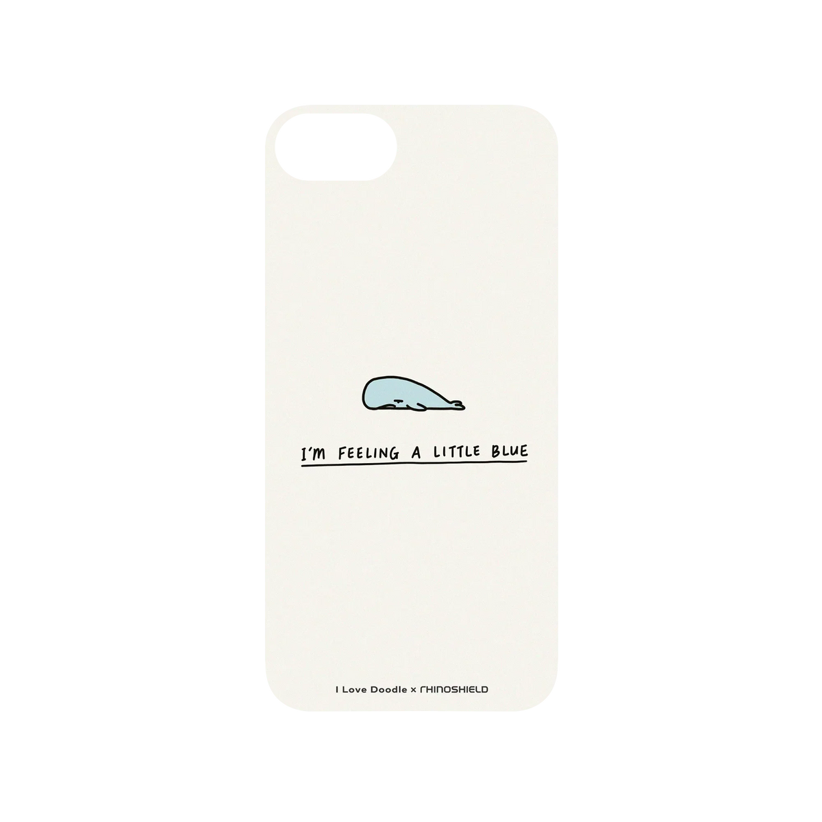 RHINOSHIELD X I Love Doodle SolidSuit iPhone 7 Case - I'm Feeling A Little Blue