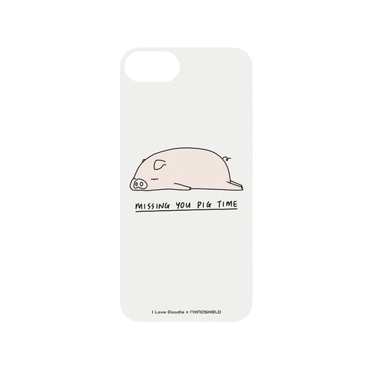 RHINOSHIELD X I Love Doodle SolidSuit iPhone SE (3rd generation) Case - Missing You Pig Time