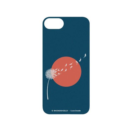 RHINOSHIELD X I Love Doodle SolidSuit iPhone 7 Case - Cat and Plant - Dandelion