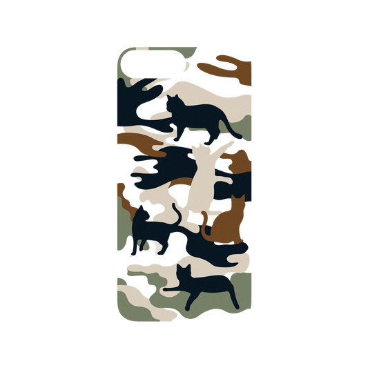 RhinoShield SolidSuit iPhone 7 Plus Case: Original Designs - Cat Woodland Black Camo