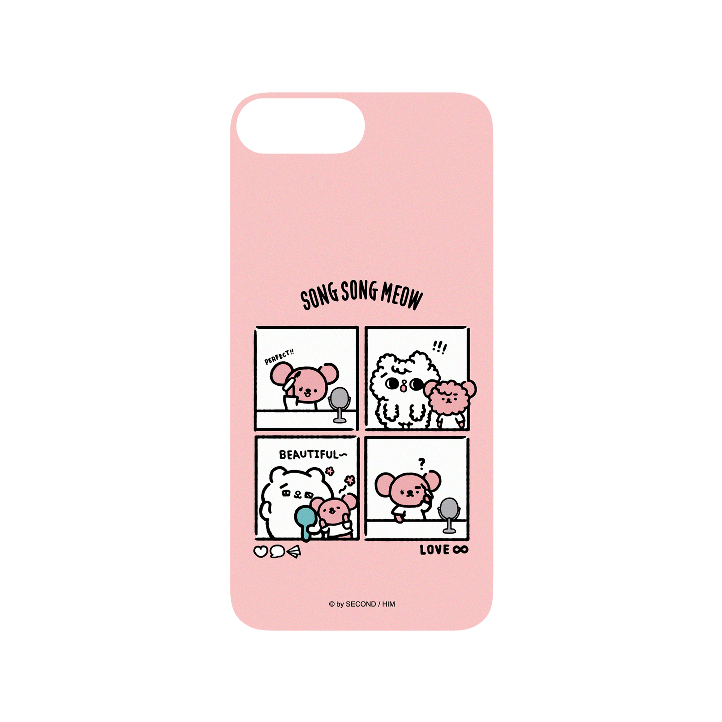 RHINOSHIELD X Song Song Meow by SECOND SolidSuit iPhone 8 Plus Case - Let's be pretty
