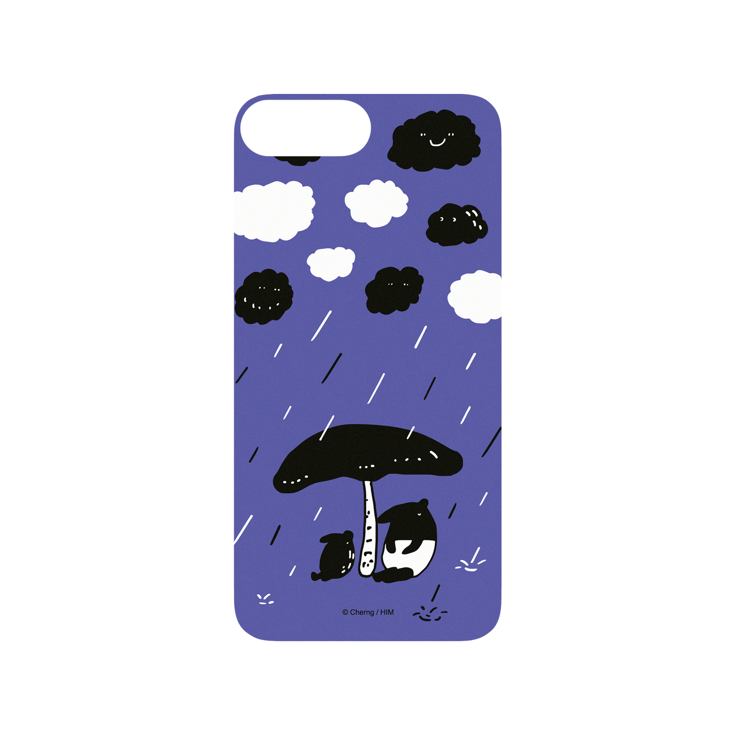 RhinoShield X LAIMO SolidSuit iPhone 7 Plus Case - It's Raining (Purple)