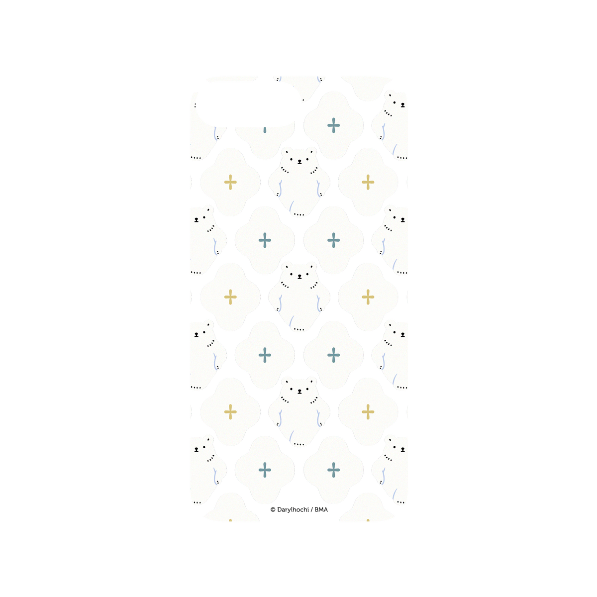 RhinoShield X Darylhochi SolidSuit iPhone 7 Plus Case - White Flower