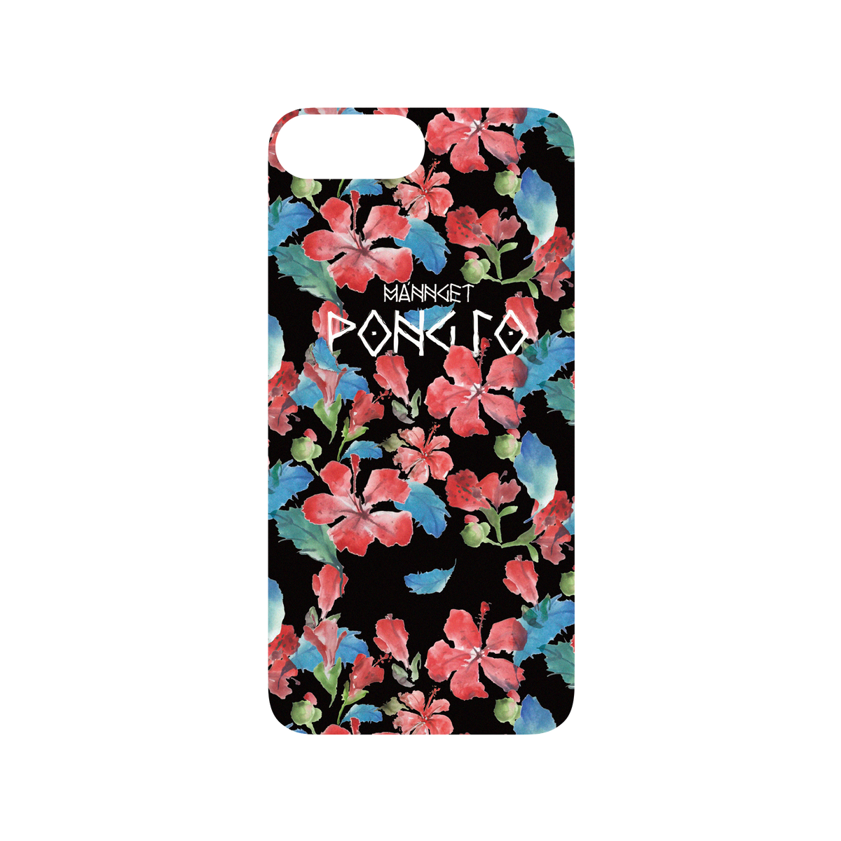 RhinoShield X WasangShow SolidSuit iPhone 8 Plus Case - WAWA - Hibiscus Flower Black