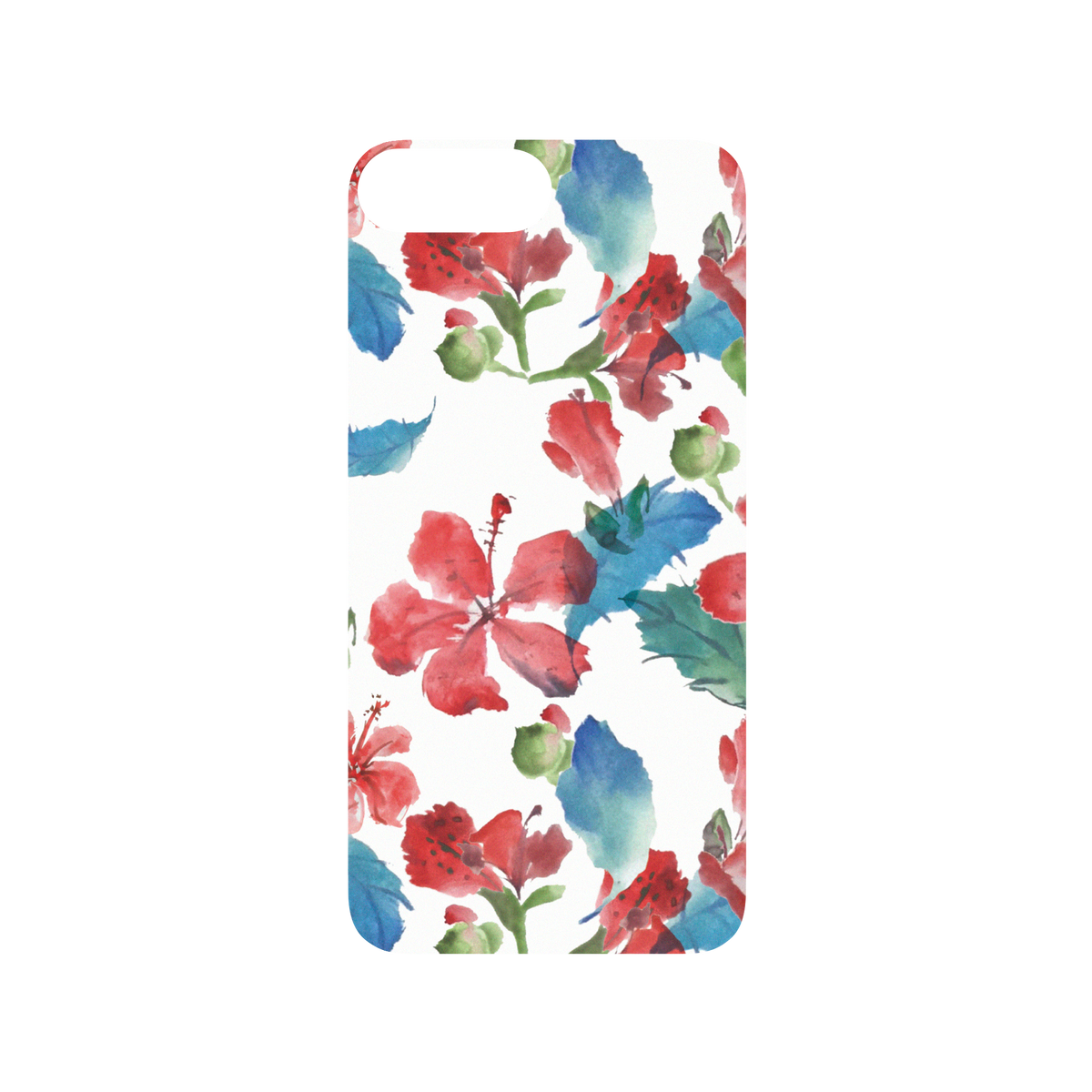 RhinoShield X WasangShow SolidSuit iPhone 8 Plus Case - WAWA - Hibiscus Flower White