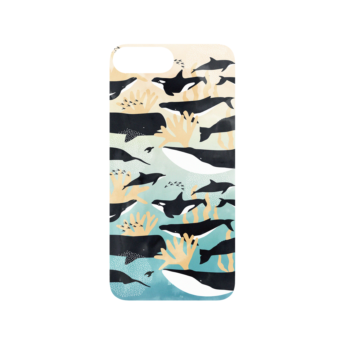 RHINOSHIELD X WasangShow SolidSuit iPhone 7 Plus Case - Call of the Ocean