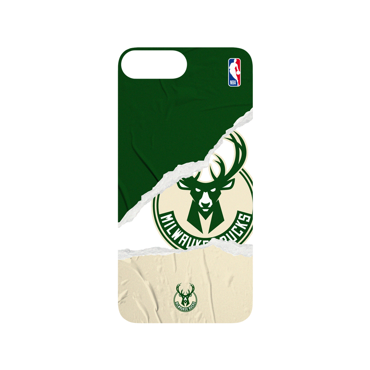 RhinoShield X NBA SolidSuit iPhone 7 Plus Case - Milwaukee Bucks - Sweat and Tears