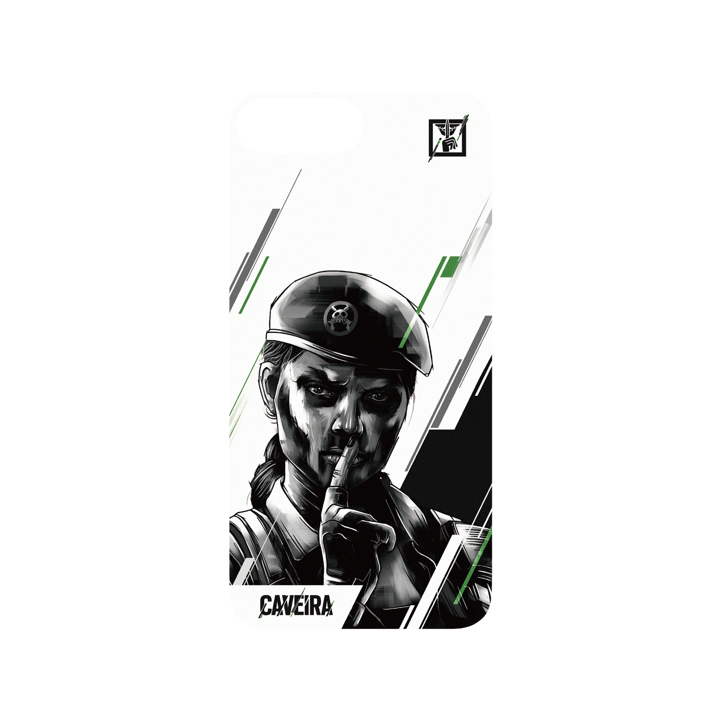 RhinoShield X 6: Siege SolidSuit iPhone 8 Plus Case - Caveira - Sketch