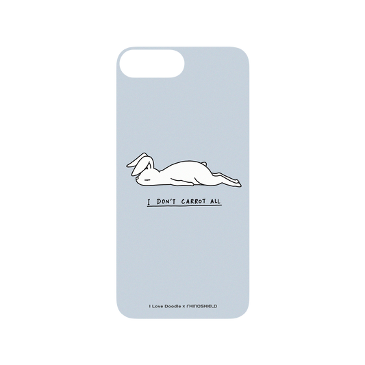 RhinoShield X I Love Doodle SolidSuit iPhone 8 Plus Case - Rabbit Don't Care