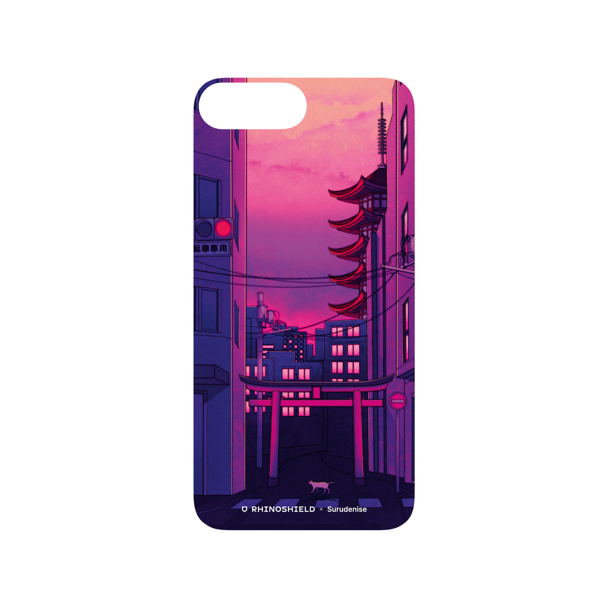 RhinoShield X Surudenise SolidSuit iPhone 8 Plus Case - Tokyo Day