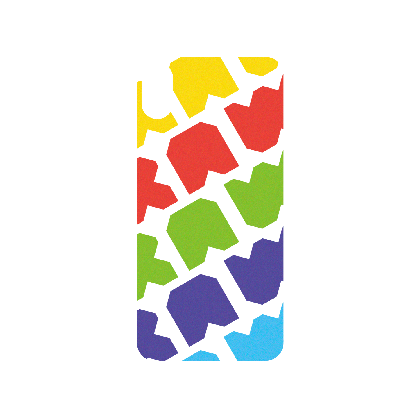 RhinoShield X JOCR SolidSuit iPhone X Case - Raw Rainbow Pattern Big