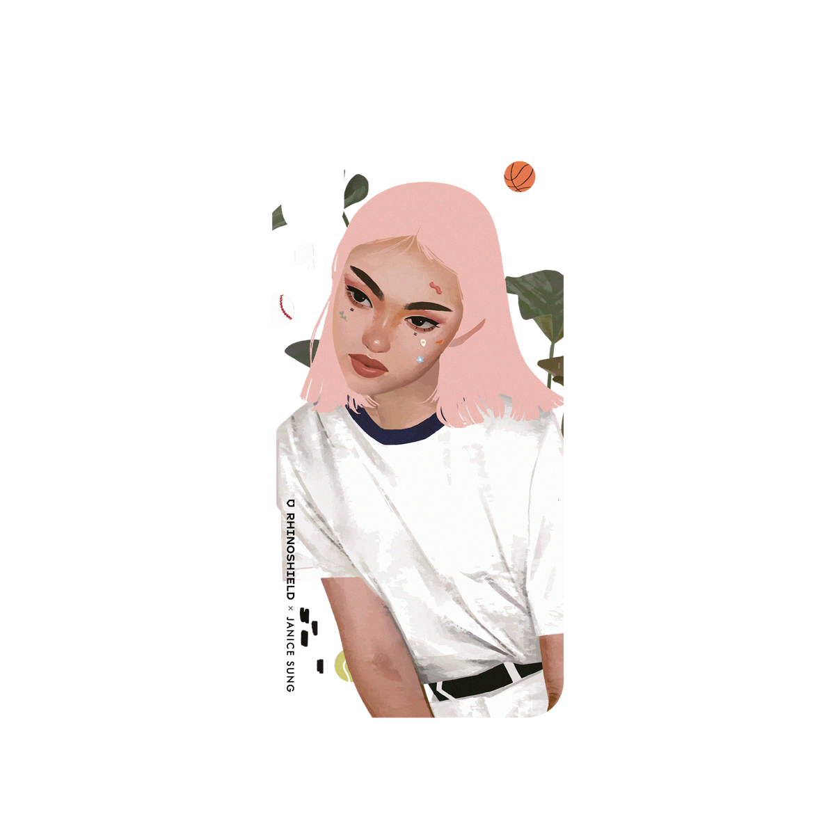 RhinoShield X Janice Sung SolidSuit iPhone XS Case - Pink Sand
