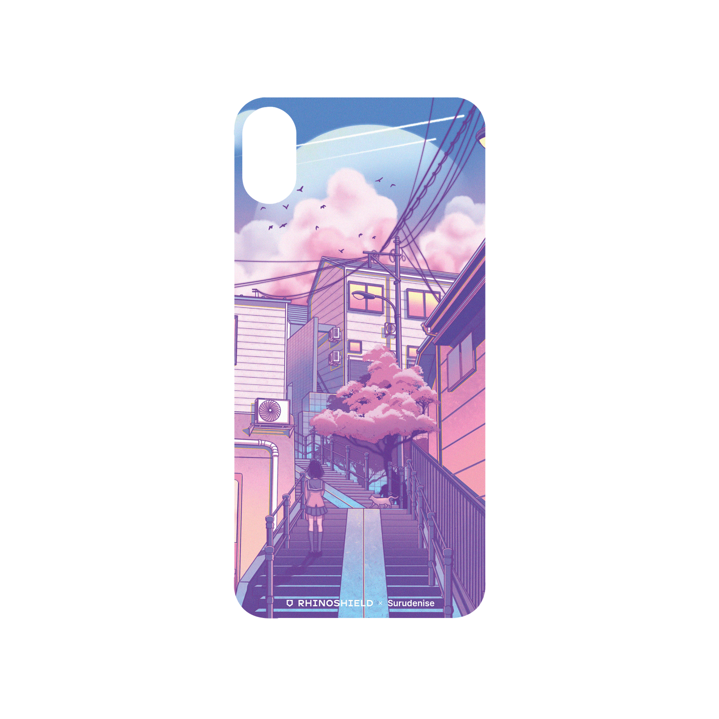 RhinoShield X Surudenise SolidSuit iPhone X Case - Pastel Tokyo