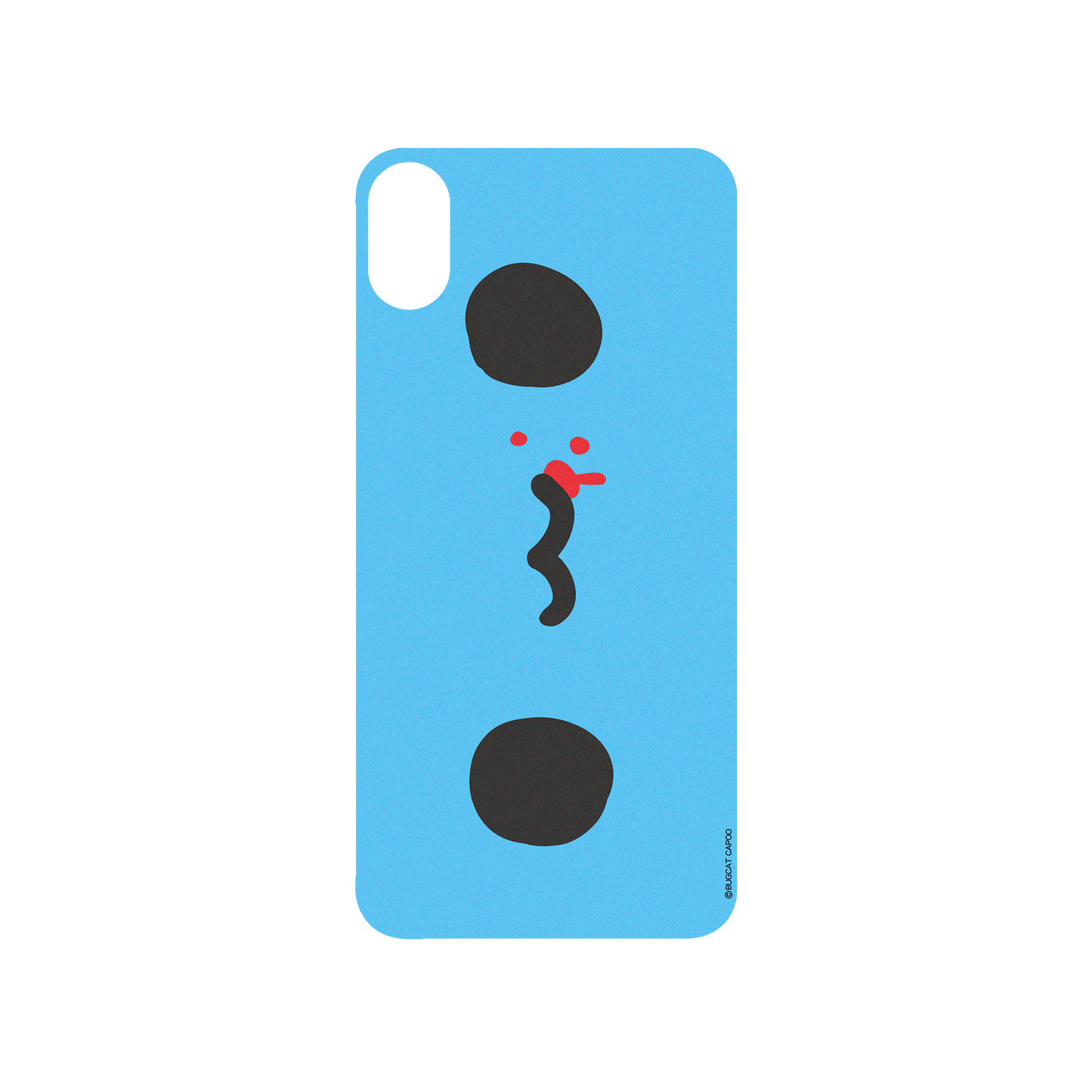 RhinoShield X BUGCAT CAPOO SolidSuit iPhone XS Case - Big Face Capoo (Blue)
