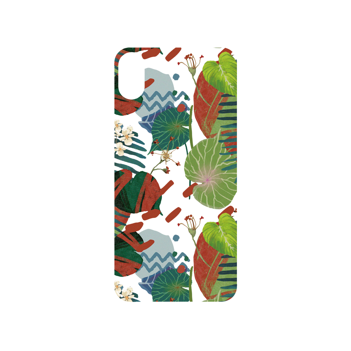RHINOSHIELD X WasangShow SolidSuit iPhone X Case - Tropical Leaves
