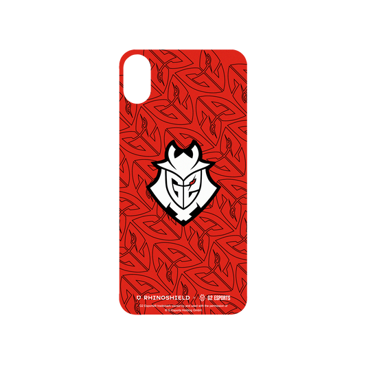 RhinoShield X G2 Esports SolidSuit iPhone XS Case - G2 - Red Pattern