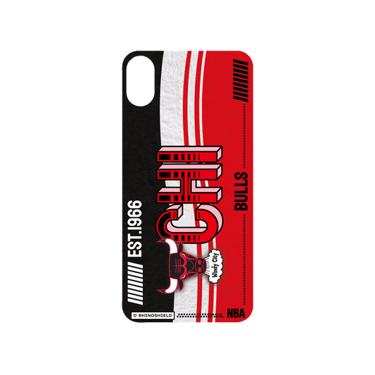 iPhone XS 犀牛盾SolidSuit聯名設計款防摔背蓋手機殼 NBA - 復古球員卡-芝加哥公牛 Chicago Bulls - Vintage Card