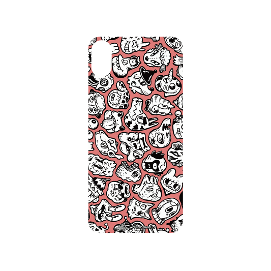 RhinoShield X Lei Melendres SolidSuit iPhone XS Case - Puzzle Heads Red 2