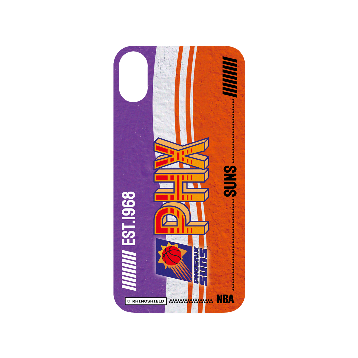 iPhone XR 犀牛盾SolidSuit聯名設計款防摔背蓋手機殼 NBA - 復古球員卡-鳳凰城太陽 Phoenix Suns - Vintage Card