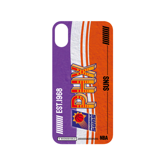 iPhone XR 犀牛盾SolidSuit聯名設計款防摔背蓋手機殼 NBA - 復古球員卡-鳳凰城太陽 Phoenix Suns - Vintage Card