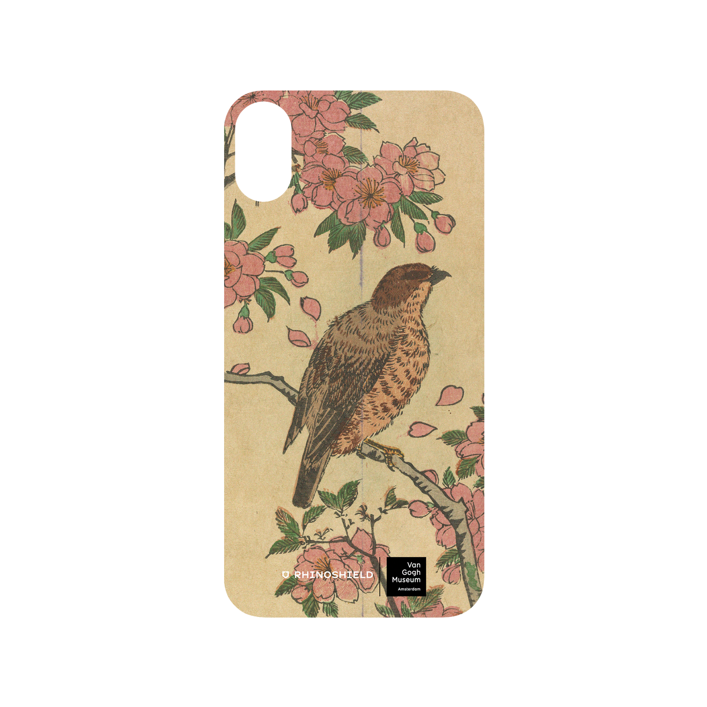 RHINOSHIELD X Van Gogh Museum  SolidSuit iPhone XR Case - Cherry Blossoms and Shrike - Utagawa Hiroshige III