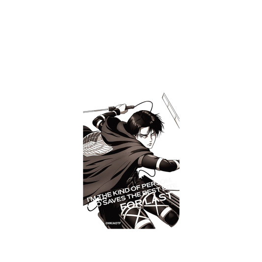 RhinoShield X Attack on Titan SolidSuit iPhone XR Case - Levi - Black and White