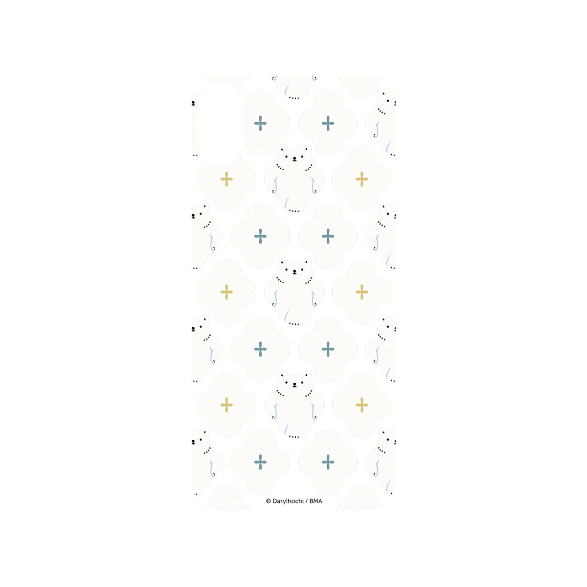 RhinoShield X Darylhochi SolidSuit iPhone XS Max Case - White Flower