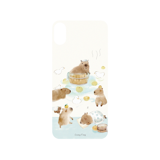 RHINOSHIELD X Liang Feng SolidSuit iPhone XS Max Case - capybaras