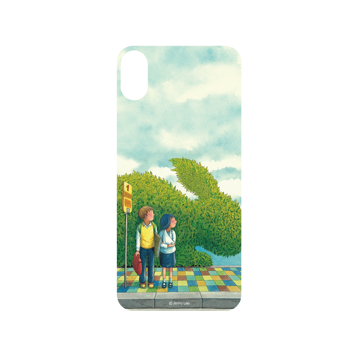 RHINOSHIELD X Jimmy SolidSuit iPhone XS Max Case - Year of the Rabbit Series - Waiting for the Bus