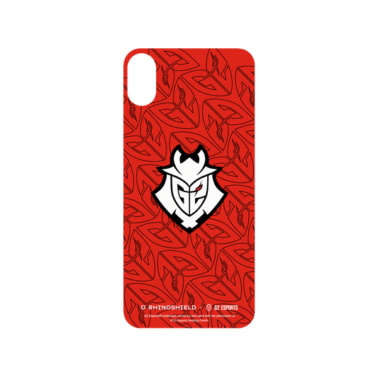 RhinoShield X G2 Esports SolidSuit iPhone XS Max Case - G2 - Red Pattern