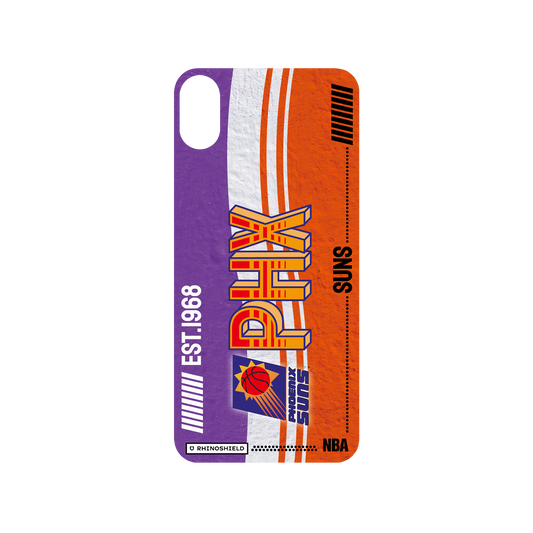 iPhone XS Max 犀牛盾SolidSuit聯名設計款防摔背蓋手機殼 NBA - 復古球員卡-鳳凰城太陽 Phoenix Suns - Vintage Card