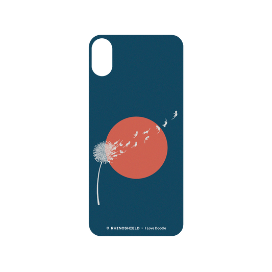 RhinoShield X I Love Doodle SolidSuit iPhone XS Max Case - Cat and Plant - Dandelion