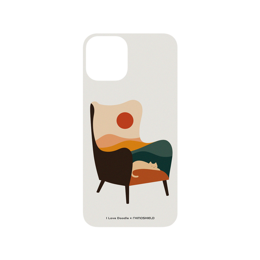 RHINOSHIELD X I Love Doodle SolidSuit iPhone 11 Pro Case - Cat Landscape - Chair
