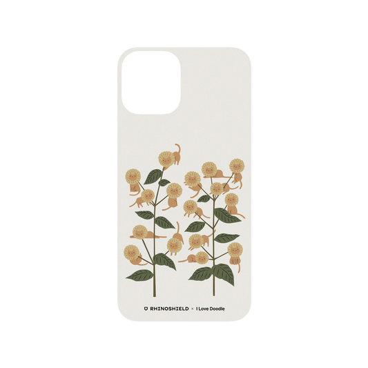 RHINOSHIELD X I Love Doodle SolidSuit iPhone 11 Pro Case - Cat and Plant - Catmouflage