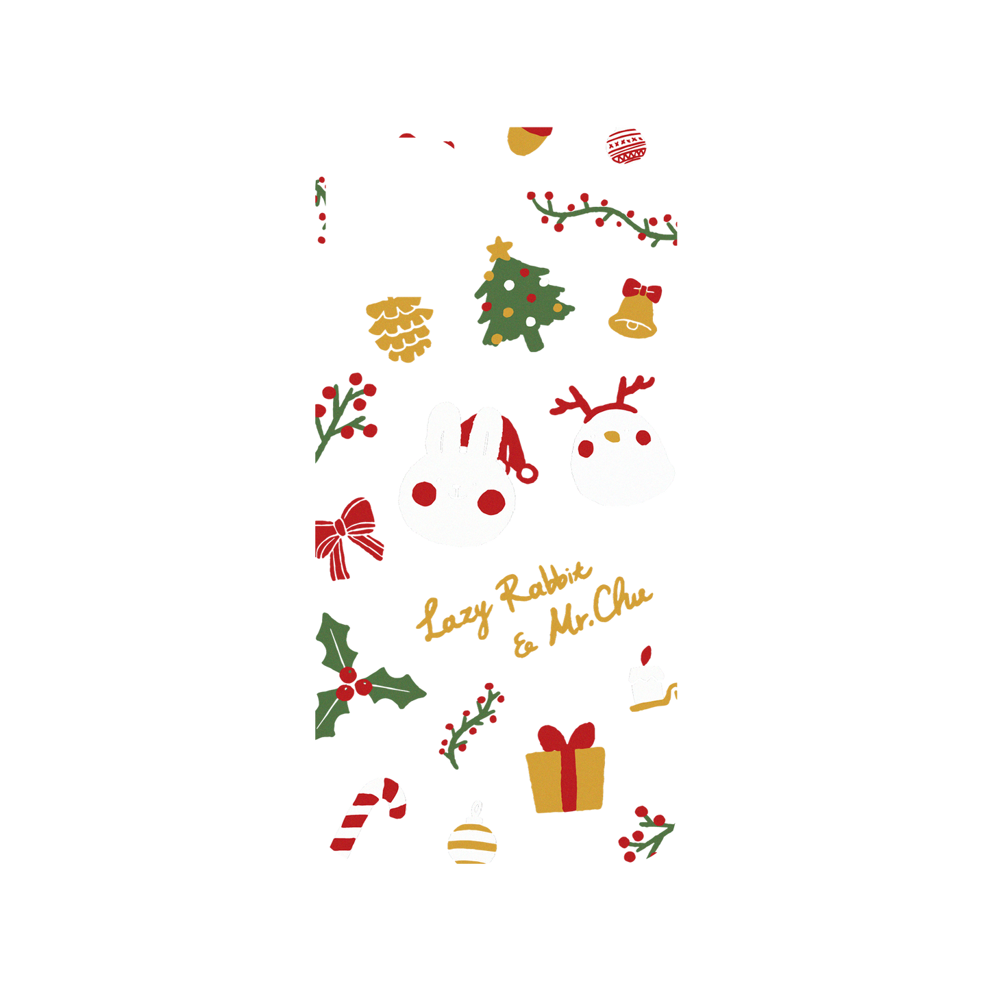 iPhone 11 犀牛盾SolidSuit聯名設計款防摔背蓋手機殼 懶散兔與啾先生 - About Christmas