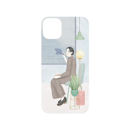 iPhone 11 犀牛盾SolidSuit聯名設計款防摔背蓋手機殼 欣蒂小姐 - 女子畫家ー居家款