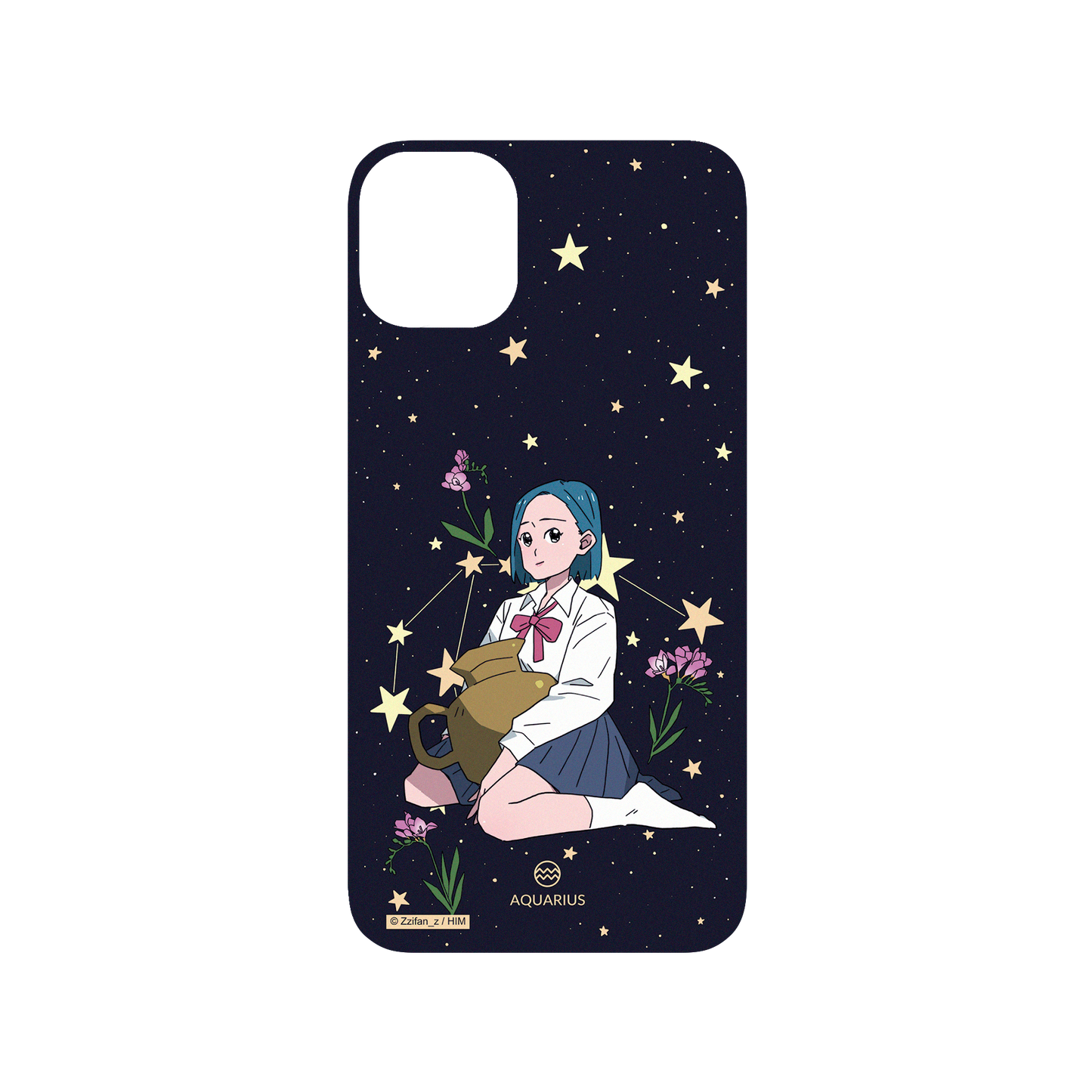 iPhone 11 犀牛盾SolidSuit聯名設計款防摔背蓋手機殼 Zzifan_z - 水瓶座女孩