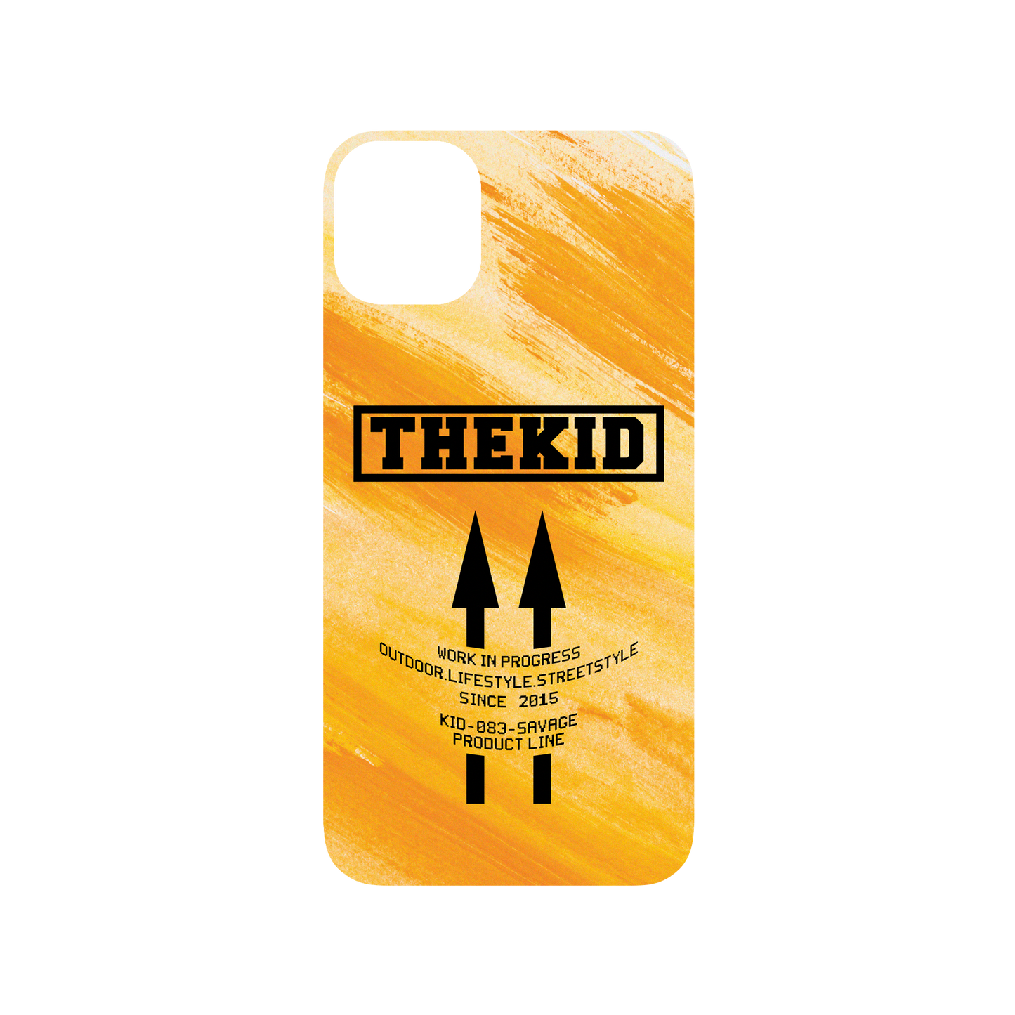 iPhone 11 犀牛盾SolidSuit聯名設計款防摔背蓋手機殼 KID - THEKID-黃雙箭頭款