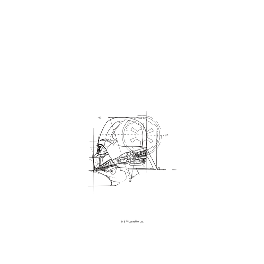 iPhone 11 犀牛盾SolidSuit聯名設計款防摔背蓋手機殼 StarWars 星際大戰系列 - 黑武士-線稿風格
